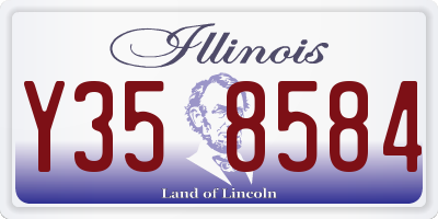 IL license plate Y358584