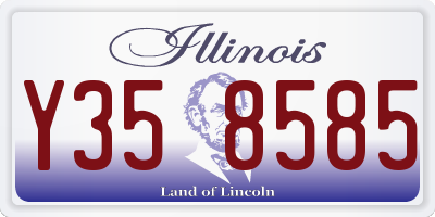 IL license plate Y358585