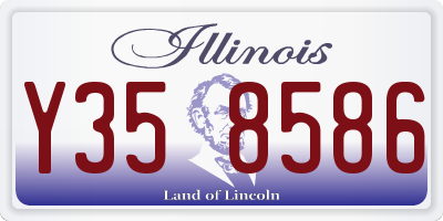 IL license plate Y358586