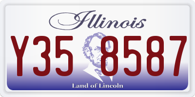 IL license plate Y358587