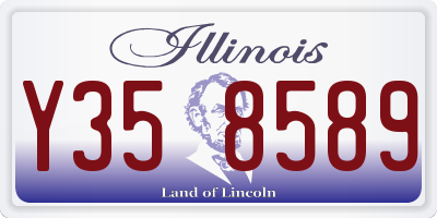 IL license plate Y358589