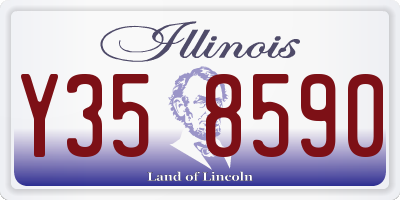 IL license plate Y358590