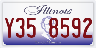 IL license plate Y358592
