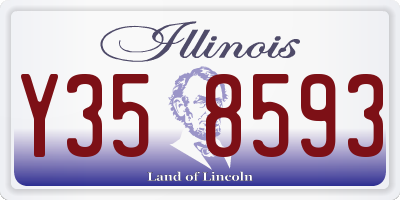 IL license plate Y358593
