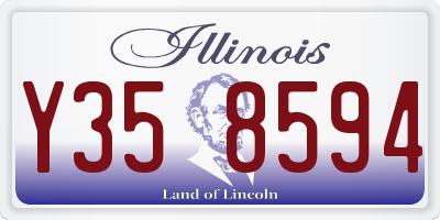 IL license plate Y358594
