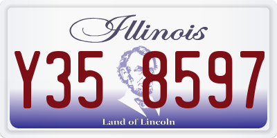 IL license plate Y358597