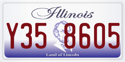 IL license plate Y358605