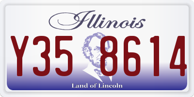 IL license plate Y358614