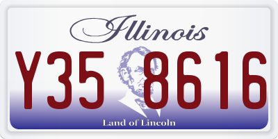 IL license plate Y358616