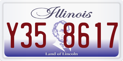 IL license plate Y358617