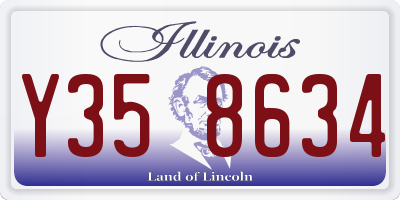IL license plate Y358634