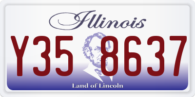 IL license plate Y358637