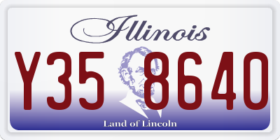 IL license plate Y358640