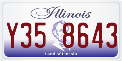 IL license plate Y358643