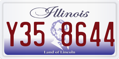 IL license plate Y358644