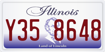 IL license plate Y358648