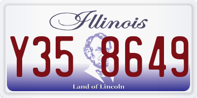 IL license plate Y358649