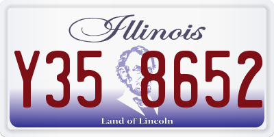 IL license plate Y358652