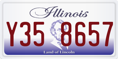 IL license plate Y358657
