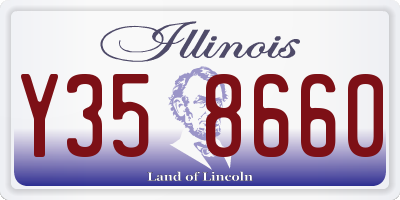 IL license plate Y358660