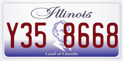 IL license plate Y358668