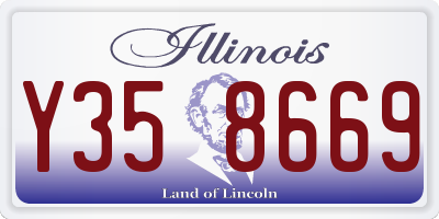 IL license plate Y358669