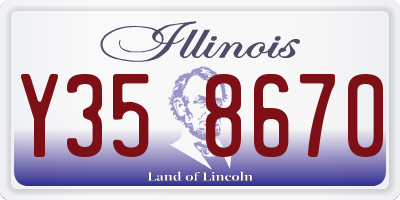IL license plate Y358670