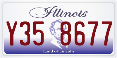 IL license plate Y358677