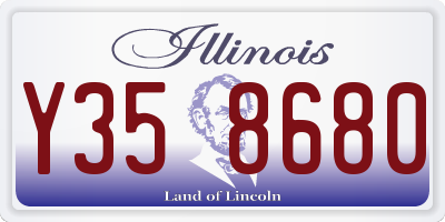 IL license plate Y358680