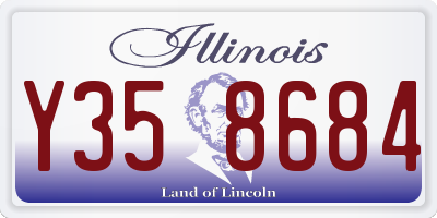 IL license plate Y358684