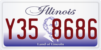 IL license plate Y358686