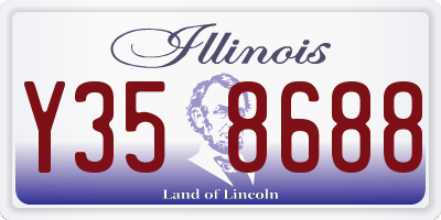 IL license plate Y358688