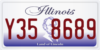 IL license plate Y358689