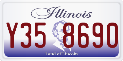 IL license plate Y358690