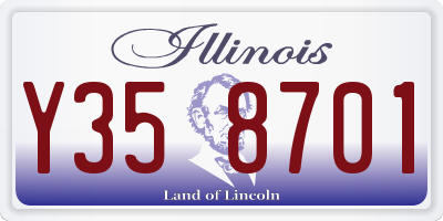 IL license plate Y358701