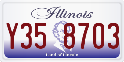 IL license plate Y358703