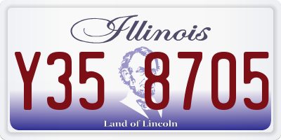 IL license plate Y358705