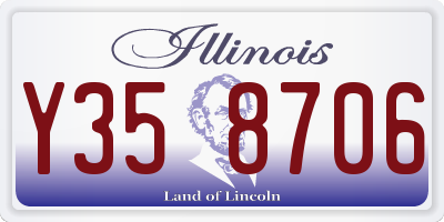 IL license plate Y358706
