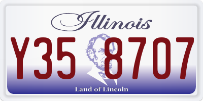 IL license plate Y358707