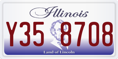 IL license plate Y358708