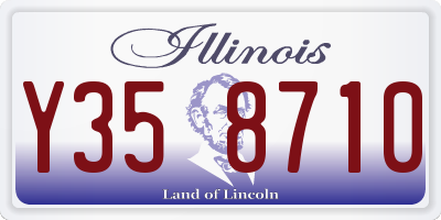 IL license plate Y358710
