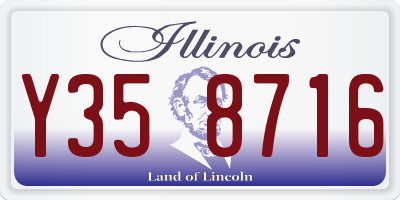 IL license plate Y358716