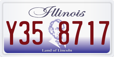 IL license plate Y358717
