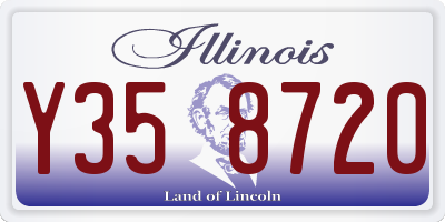 IL license plate Y358720