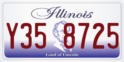 IL license plate Y358725