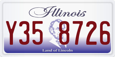IL license plate Y358726