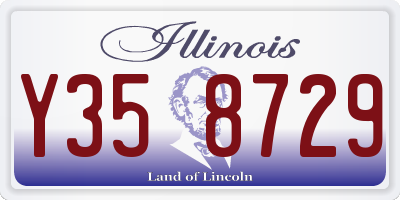 IL license plate Y358729