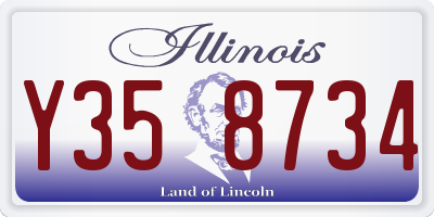 IL license plate Y358734
