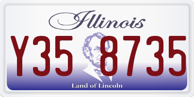 IL license plate Y358735