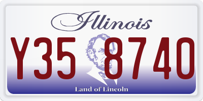 IL license plate Y358740